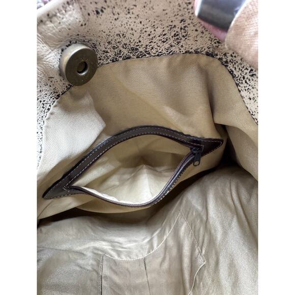 Custom Handmade Soft Brown Leather Tote Shoulder Bag Purse Art Teacher Artistic - Picture 5 of 8